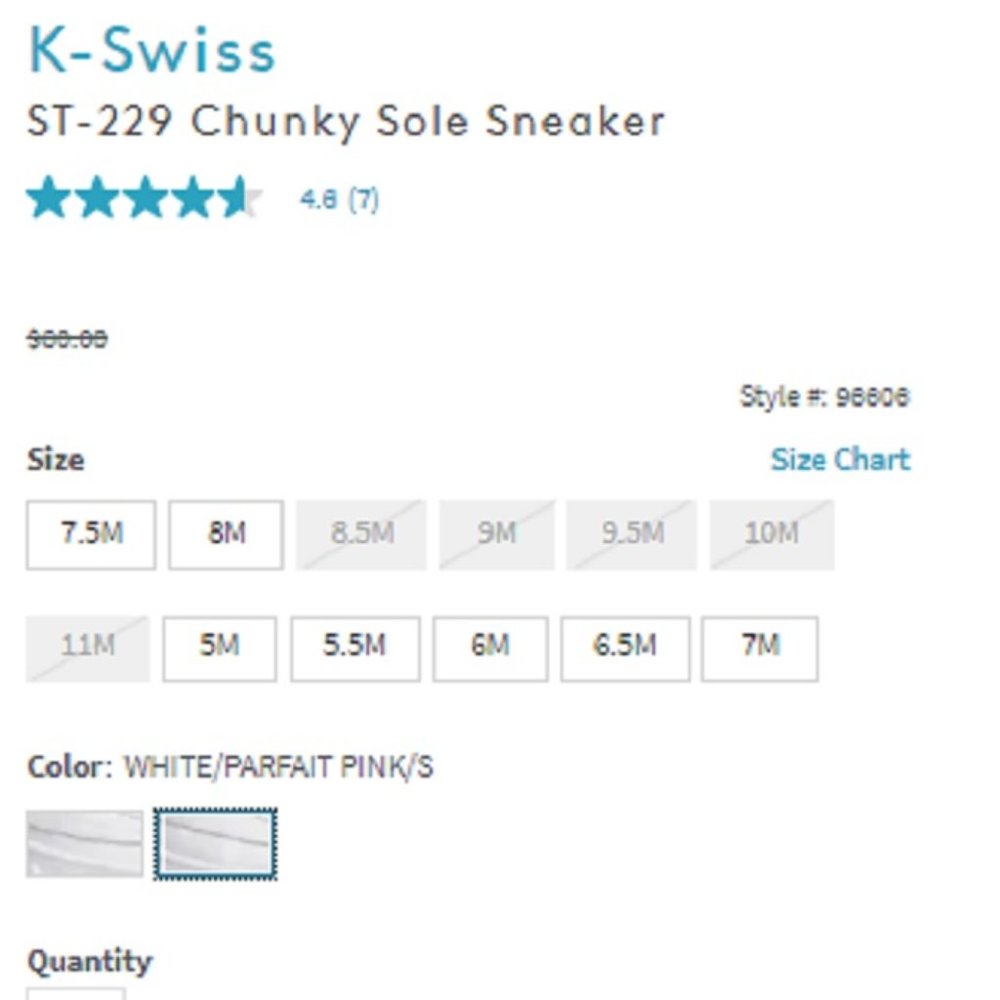 DONATION $29 *NEW*  K-Swiss ST-229 Chunky Sole Snea… - Picture 2 of 12